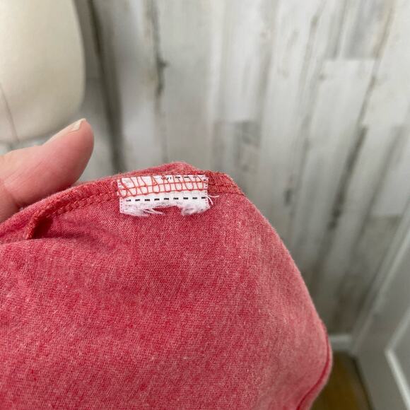 Coca Cola Football Crop Graphic Tee Red Spell Out Casual Athleisure Size S - Picture 7 of 8